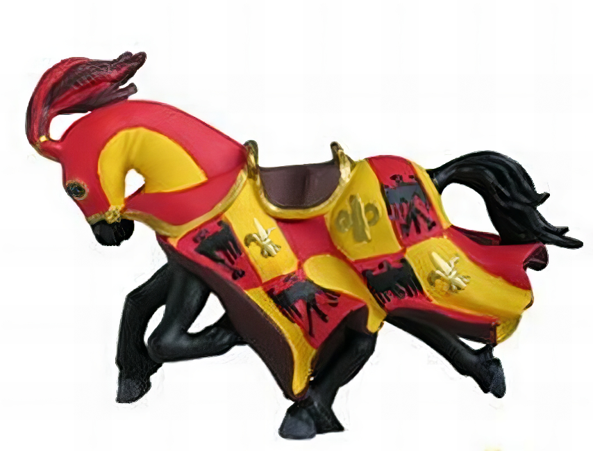 KŮŇ S CHOCHOLEM ČERVENÝ